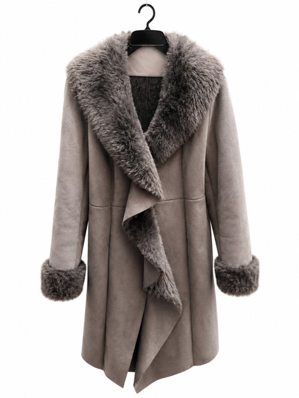 Midnight Velvet| Shearling Coat